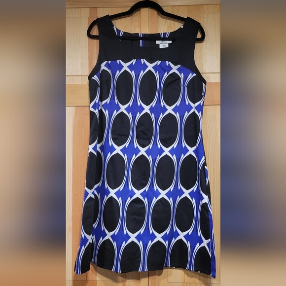 DBY Ltd Black and Purple Dress Size 16 - Picture 1 of 8